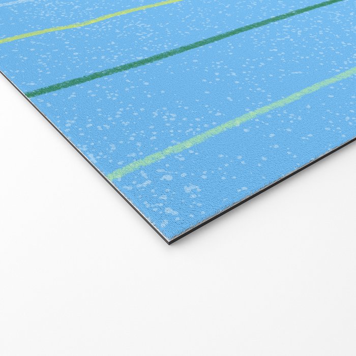 Textured Picnic Pattern in Sky Blue Welcome Mat Gallery Image 2