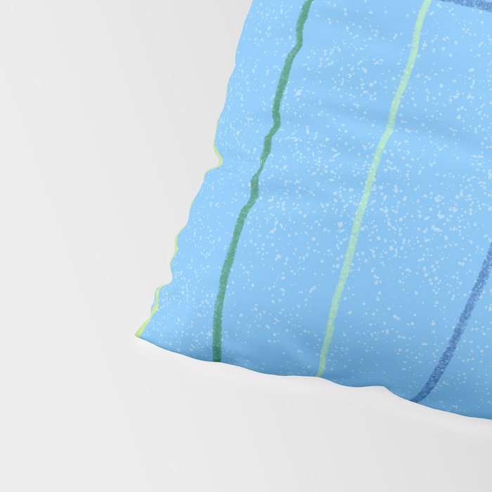 Textured Picnic Pattern in Sky Blue Pillow Sham Gallery Image 4
