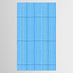 Textured Picnic Pattern in Sky Blue Tablecloth Gallery Image 2