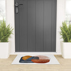 Abstract Terracotta, Navy Blue, Blush Pink, Art Print By LandSartprints  Welcome Mat Gallery Image 3