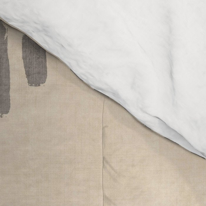 Diamond Stripe Geometric Block Print In Beige Comforter Gallery Image 4