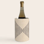 Diamond Stripe Geometric Block Print In Beige Wine Chiller Gallery Image 2