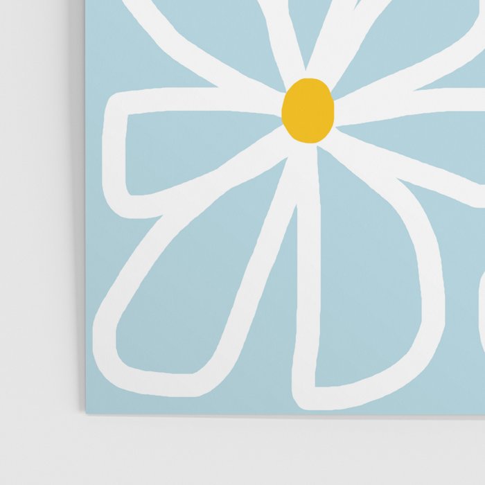 Daisy chain - pastel blue Poster Gallery Image 3