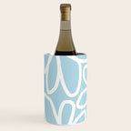 Daisy chain - pastel blue Wine Chiller Gallery Image 2