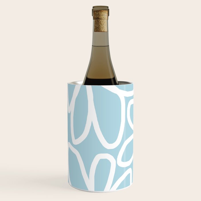 Daisy chain - pastel blue Wine Chiller Gallery Image 2