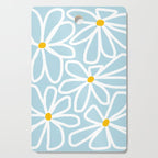Daisy chain - pastel blue Cutting Board Gallery Image 1