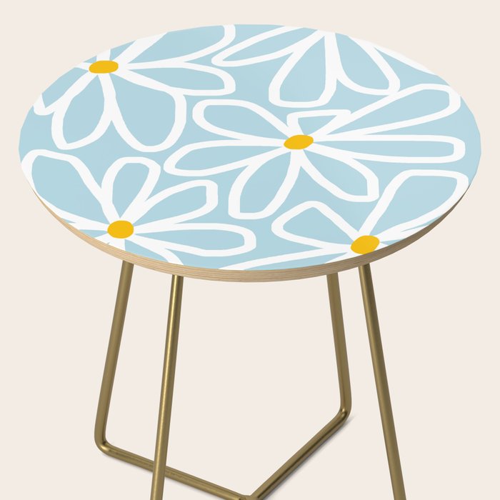 Daisy chain - pastel blue Side Table Gallery Image 2
