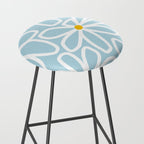 Daisy chain - pastel blue Stool Gallery Image 2