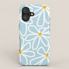 Daisy chain - pastel blue iPhone Case Gallery Image 1