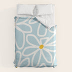 Daisy chain - pastel blue Duvet Cover Gallery Image 6