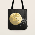 Owl and Moon Tote Bag Gallery Image 1