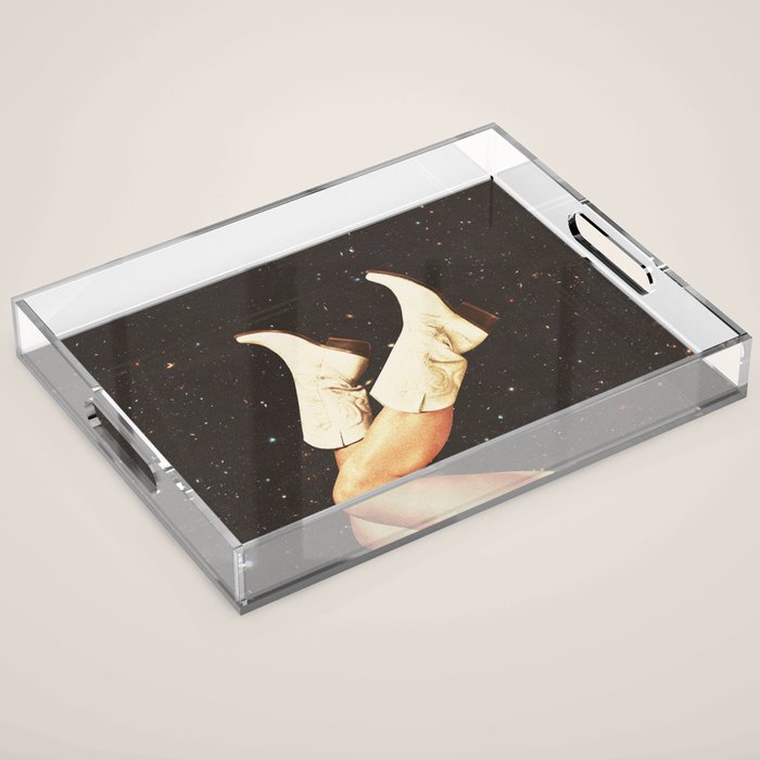 These Boots - Space & Stars Cowgirl Acrylic Tray Gallery Image 1