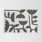 Linocut Tulips #3 Rug Gallery Image 2