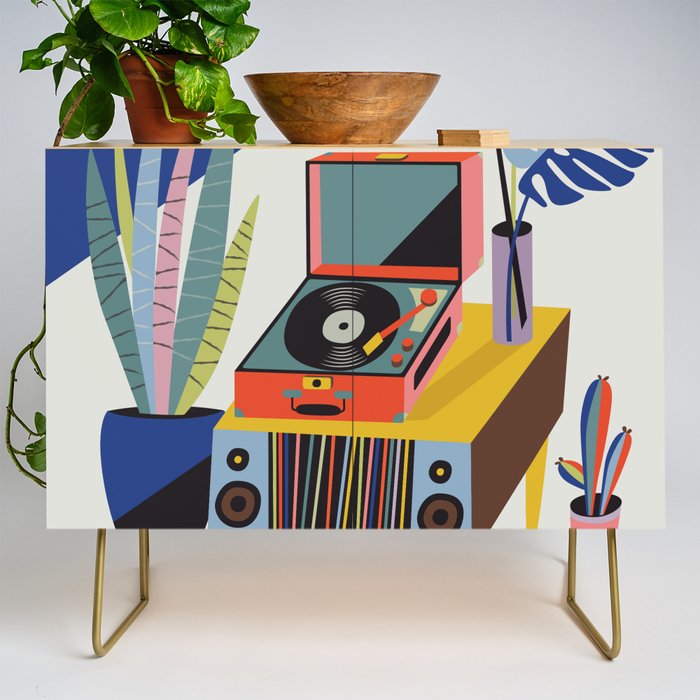 Retro Record Player Credenza Gallery Image 1