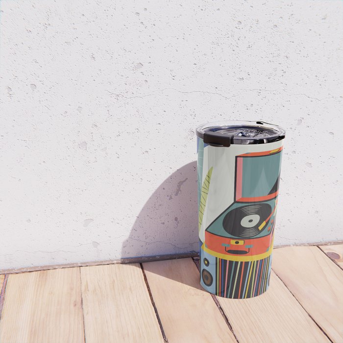 Retro Record Player Travel Mug Gallery Image 4
