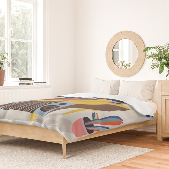 Retro Record Player Duvet Cover Gallery Image 2