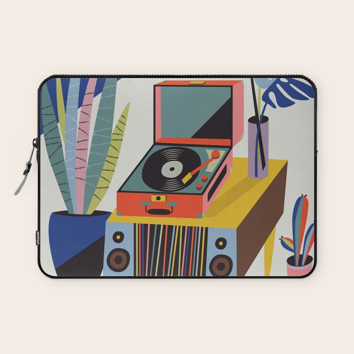 Retro Record Player Laptop Sleeve Gallery Image 1