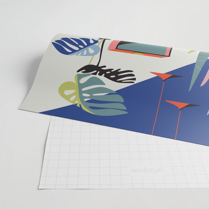 Retro Record Player Wrapping Paper Gallery Image 2