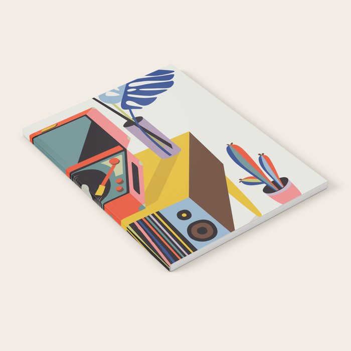 Retro Record Player Notebook Gallery Image 1
