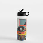 Retro Record Player Water Bottle Gallery Image 1