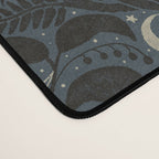 Mysterious Garden - midnight blue Desk Mat Gallery Image 4