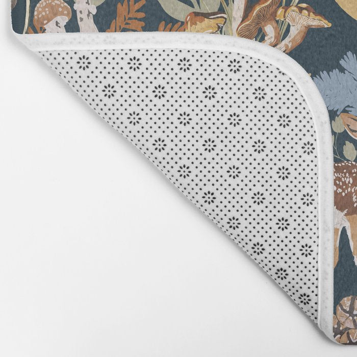 Colorful Dark Forest Animals B Bath Mat Gallery Image 2