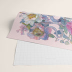 Pink Floral Garden Snake Wrapping Paper Gallery Image 2