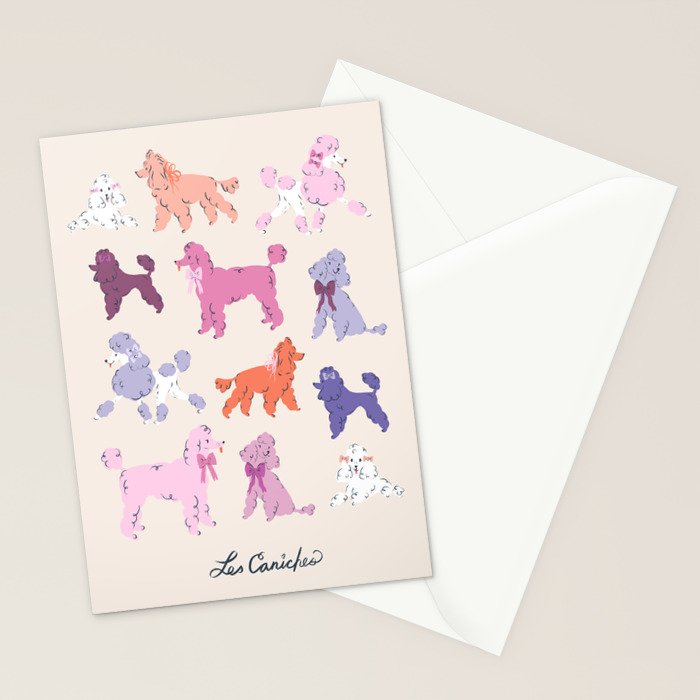 Oodles of Poodles Stationery Card Gallery Image 2