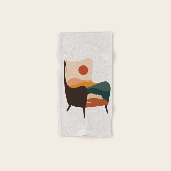 Cat Landscape 75 Bath Towel Gallery Image 1