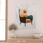 Cat Landscape 75 Wall Tapestry Gallery Image 2