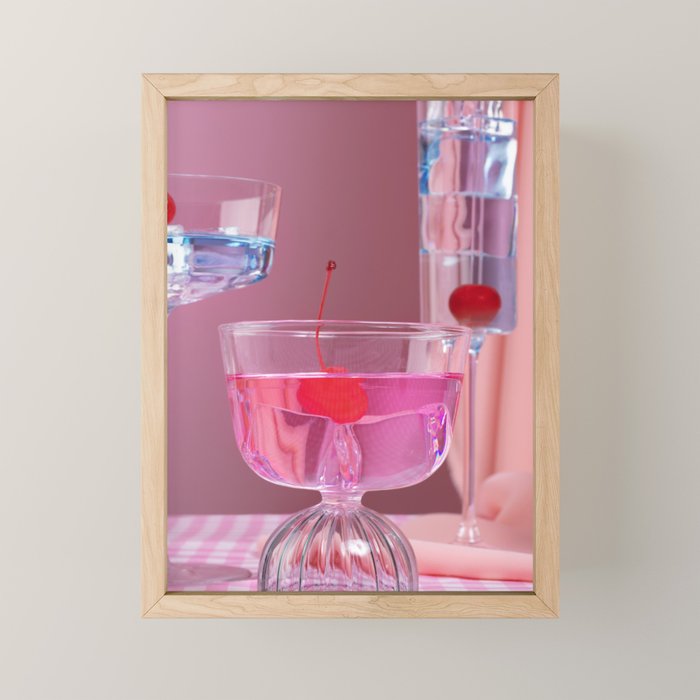 Pink party Mini Art Print Gallery Image 1