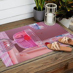 Pink party Outdoor Rug Gallery Image 2