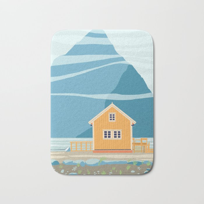 Norway, tiny house on an island Bath Mat Gallery Image 1