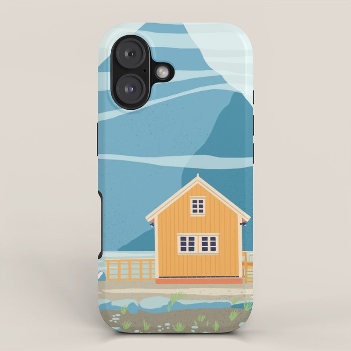 Norway, tiny house on an island iPhone Case Gallery Image 1