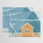 Norway, tiny house on an island Placemat Gallery Image 1