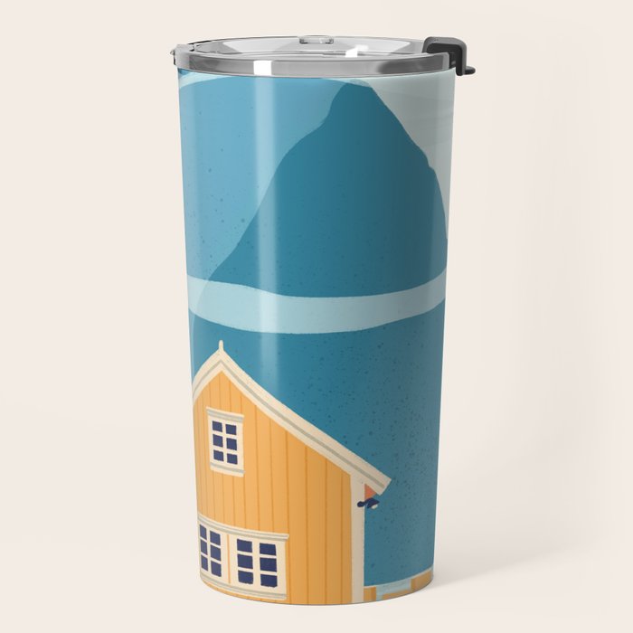 Norway, tiny house on an island Travel Mug Gallery Image 2