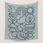Harmony Grid Wall Tapestry Gallery Image 4