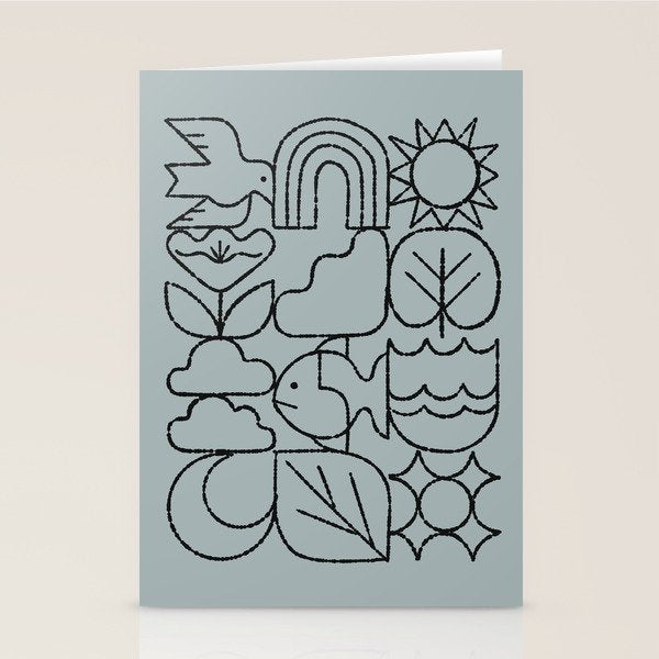 Harmony Grid Stationery Card Gallery Image 2