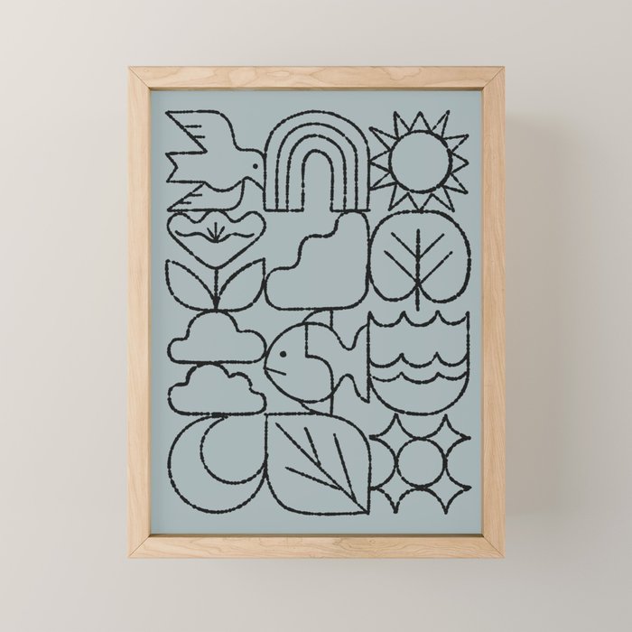 Harmony Grid Mini Art Print Gallery Image 1