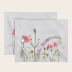 Flowers Flat Lay - Colorful Mixed Wildflowers - Poppies - Floral Placemat Gallery Image 1