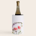 Flowers Flat Lay - Colorful Mixed Wildflowers - Poppies - Floral Wine Chiller Gallery Image 3