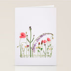 Flowers Flat Lay - Colorful Mixed Wildflowers - Poppies - Floral Stationery Card Gallery Image 2