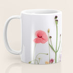 Flowers Flat Lay - Colorful Mixed Wildflowers - Poppies - Floral Coffee Mug Gallery Image 3