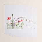 Flowers Flat Lay - Colorful Mixed Wildflowers - Poppies - Floral Wrapping Paper Gallery Image 3