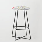 Flowers Flat Lay - Colorful Mixed Wildflowers - Poppies - Floral Stool Gallery Image 1