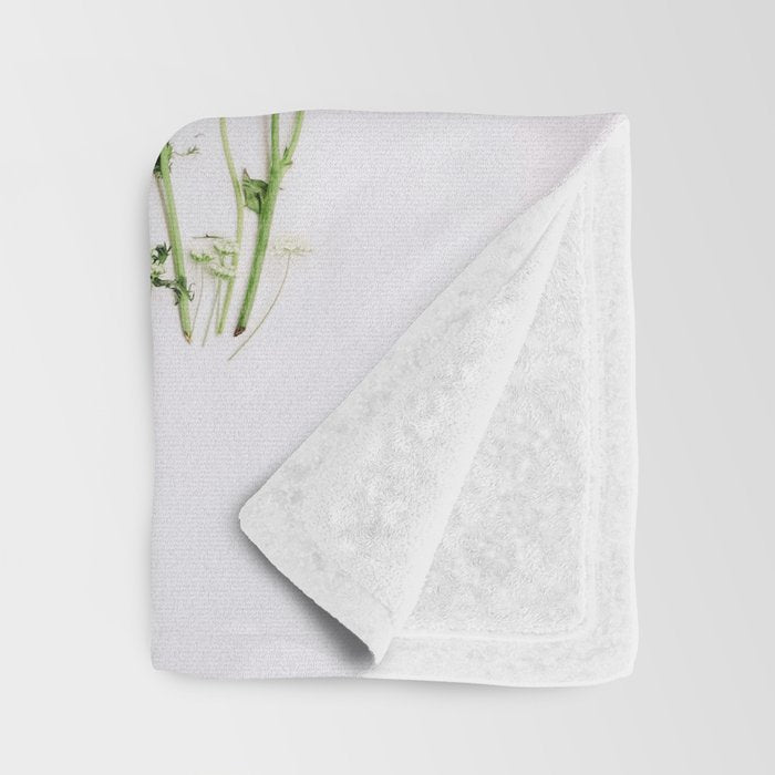 Flowers Flat Lay - Colorful Mixed Wildflowers - Poppies - Floral Throw Blanket Gallery Image 3