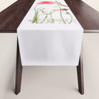 Flowers Flat Lay - Colorful Mixed Wildflowers - Poppies - Floral Table Runner Gallery Image 1