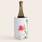 Flowers Flat Lay - Colorful Mixed Wildflowers - Poppies - Floral Wine Chiller Gallery Image 2