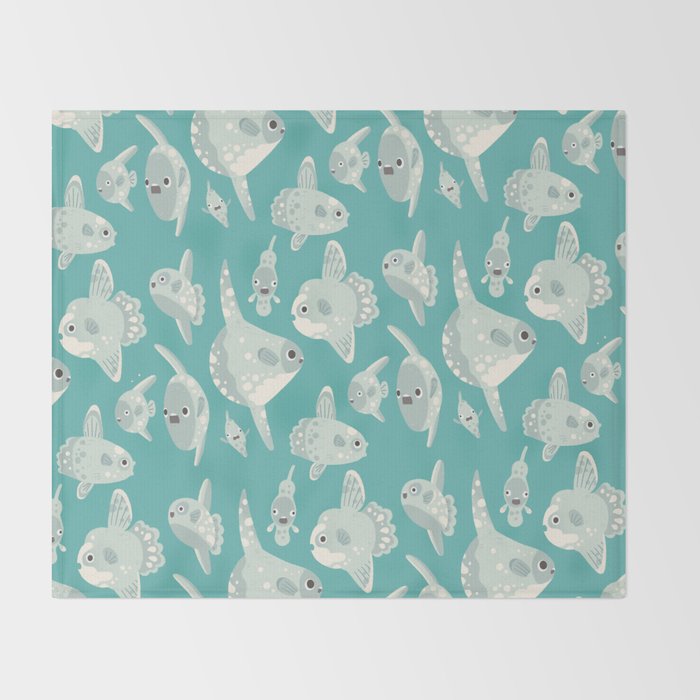 Mola mola Throw Blanket Gallery Image 2