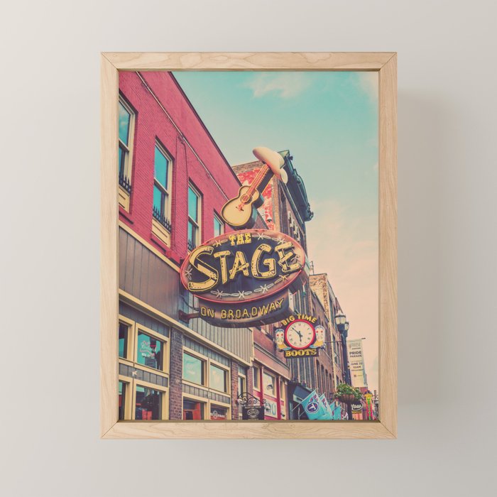 The Stage Nashville Mini Art Print Gallery Image 1